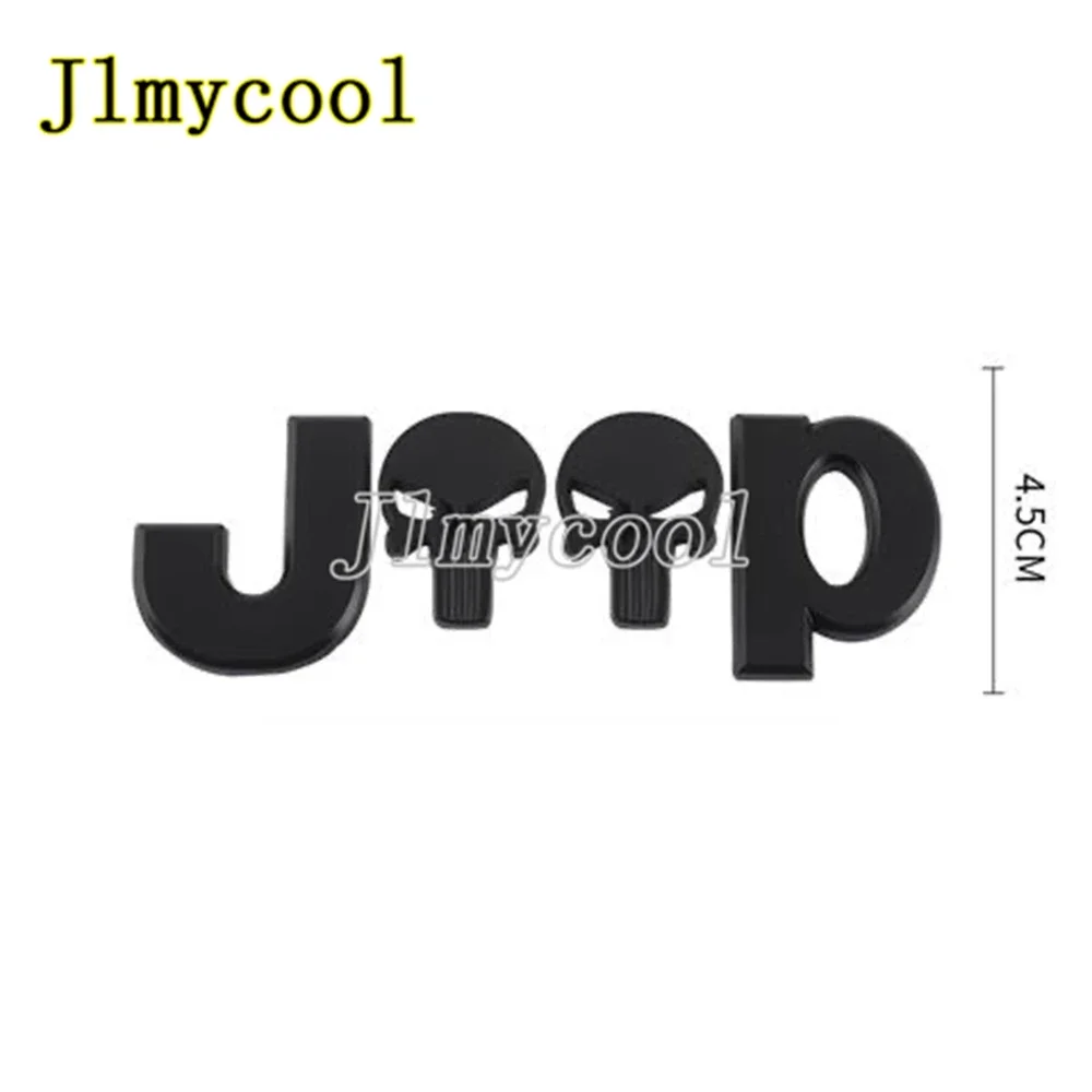 

3D металлический скелет задний багажник эмблема значок наклейки череп автомобильный Стайлинг аксессуары для Chrysler Grand Cherokee Wrangler