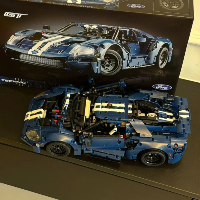 Технический классический гоночный автомобиль набор строительных блоков модель