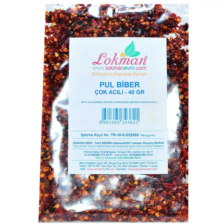 

Crushed Red Pepper Very Spicy 40 G Package