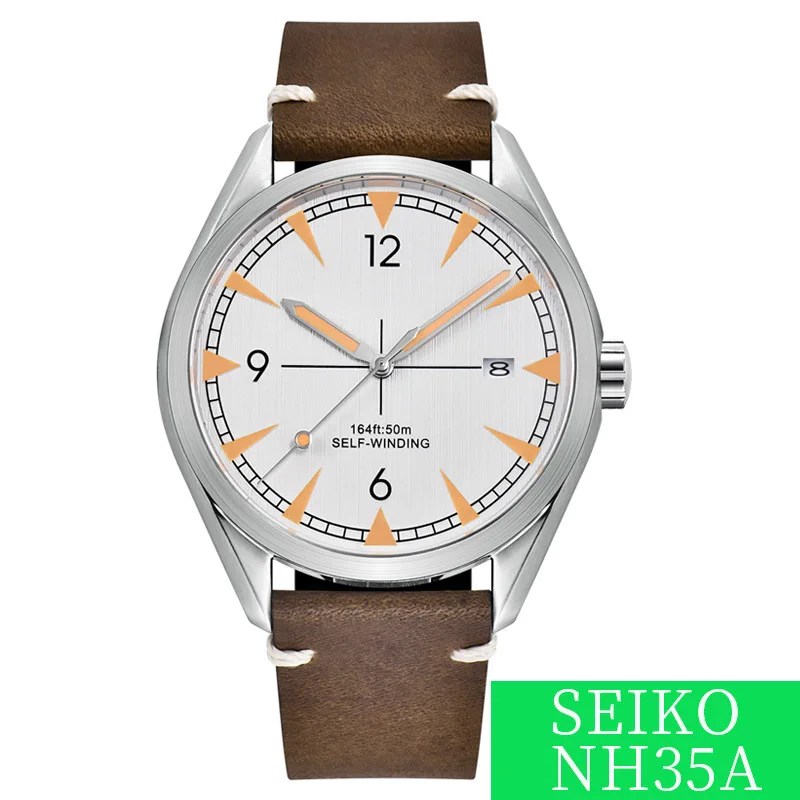 

JAMES BARTS Automatic Waterproof Luminous Men's Watch Japanese Movement Transparent Back Mechanical Watch