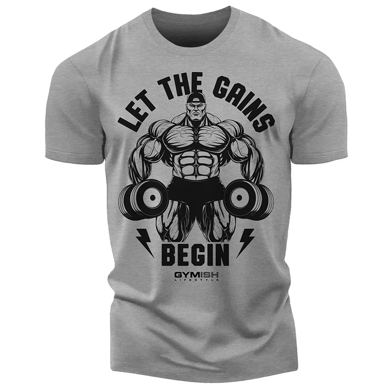 Футболка мужская оверсайз с коротким рукавом и 3D-принтом спортивная одежда для