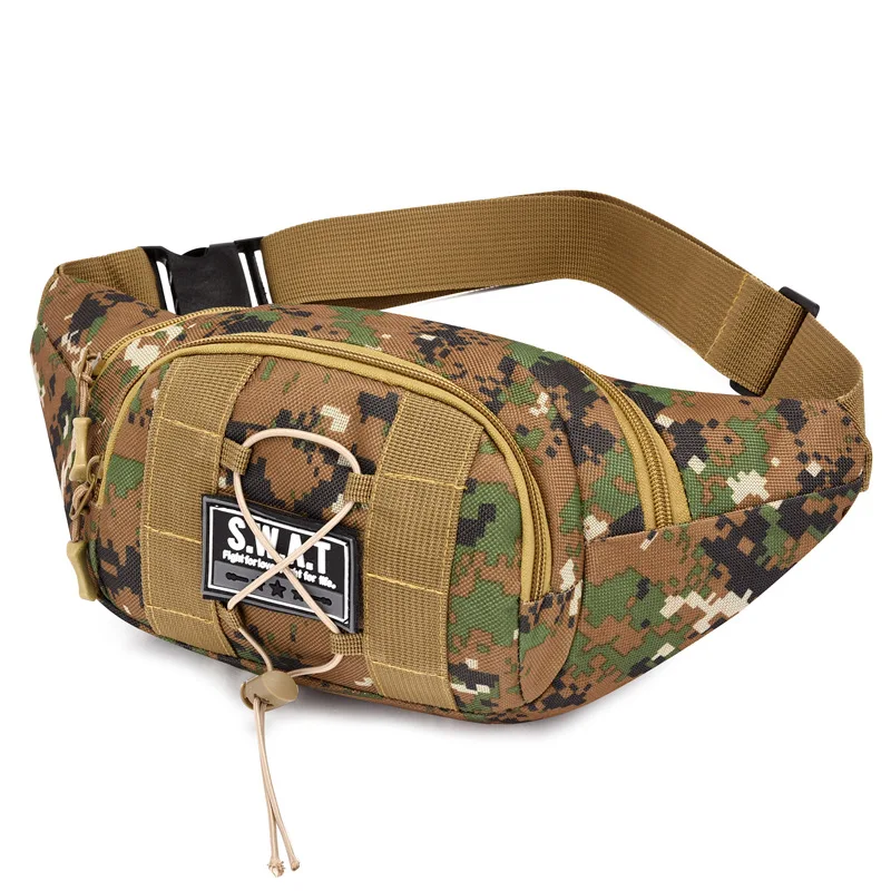 

Camouflage Army Fan Waist Bag Multifunctional Messenger Bag Large Capacity Shoulder Chest Bag