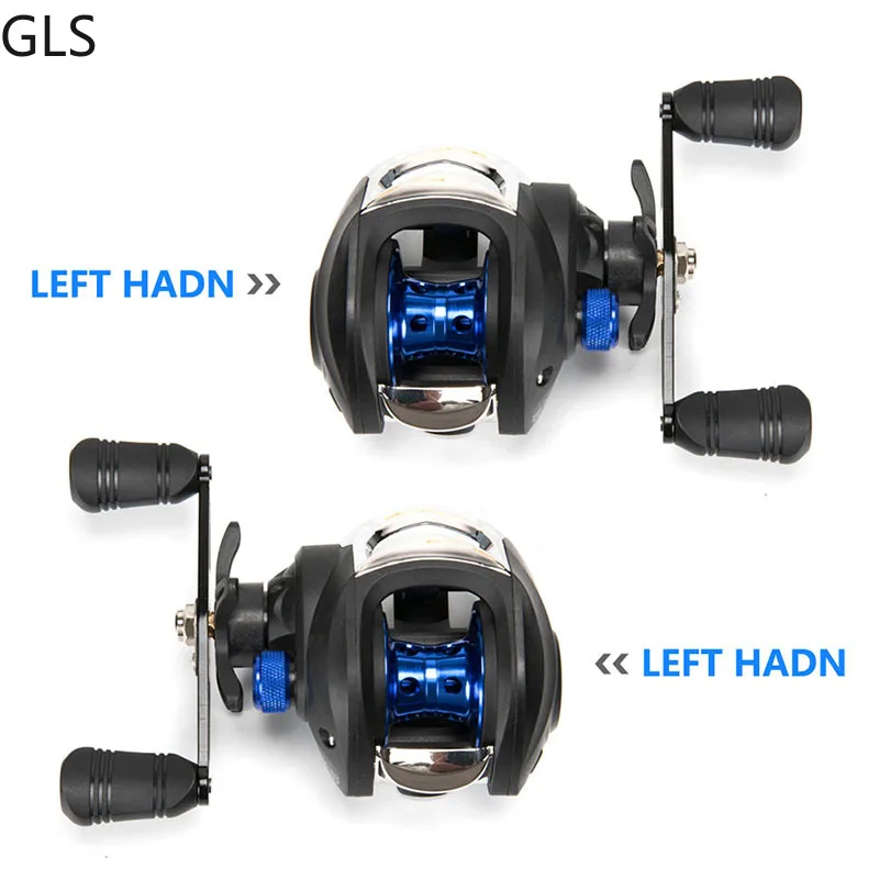 2023 New AK200 7.2:1 High Speed Fishing Reel Left Right Hand Baitcasting Reel Brake System 8kg Drag Wheel Bait Casting