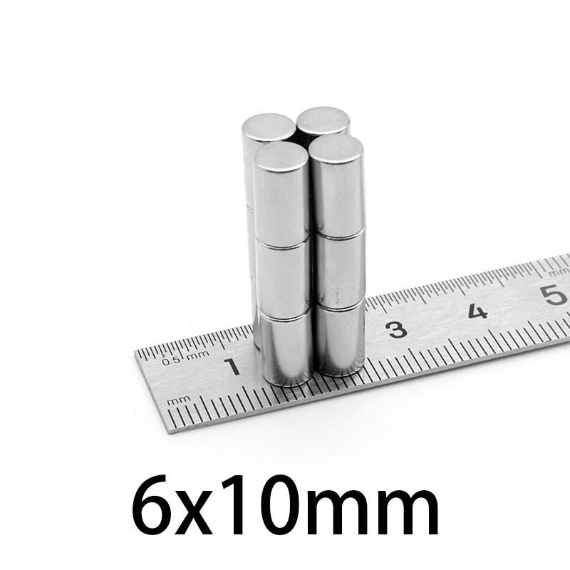 

10/20/50/100/150/200PCS 6x10 Strong Powerful Magnets N35 Small Round Magnet 6x10mm Thinck Disc Rare Earth Neodymium Magnet 6*10