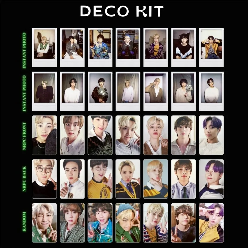 

KPOP Bangtan Boys DECO KIT New Ablum 2022 Korea Postcard Lomo Cards HD Photocard Cute Boys Photo Print Card Poster Gift JIMIN