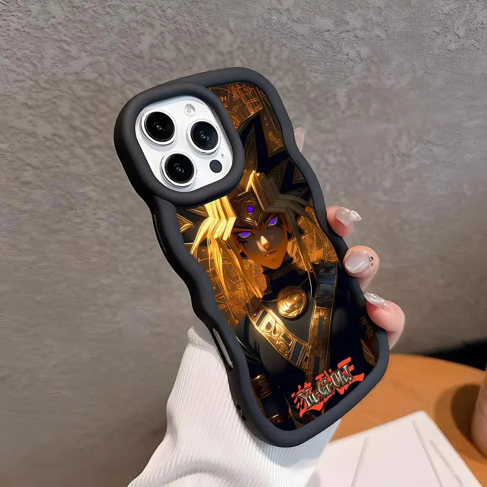 Чехол для телефона Yugioh Yami Yugi для iPhone 17 16 15 14 13 12 11 Air Pro Max Plus, черный, из мягкого ТПУ, с волнистым краем (art.: 3920da2ea4527) - 3920da2ea4527