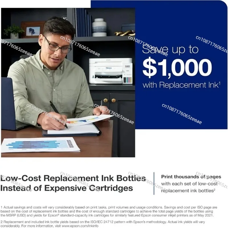 Home.EcoTank ET-4850 Беспроводной универсальный принтер без картриджей с сканером