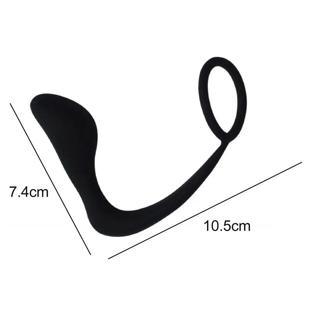 Анальная пробка экологически чистый Анальный вибратор тонкая работа черный