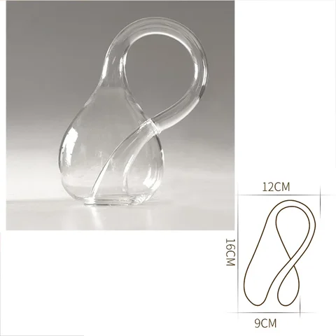 ЧЕТЫРЕХМЕРНОЕ пространство всегда будет заполнено моделью бутылки Klein без воды, креативное прозрачное стекло, домашнее волшебное украшение