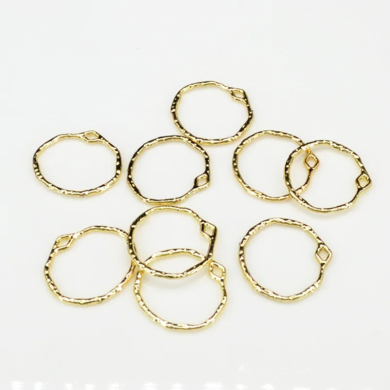 10Pcs/Lot Alloy Geometric Irregular Pendant Rectangular Round Simple Pendant DIY Handmade Earrings Accessories Necklace Jewelry