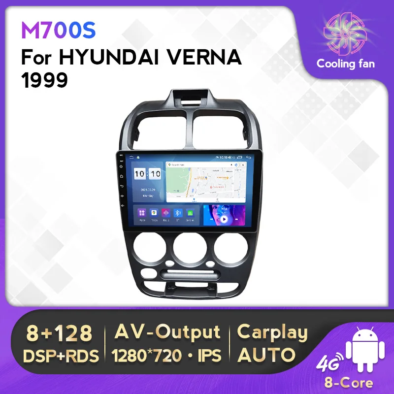 

9'' Car Radio Andorid All In One For Hyundai Verna Accent 1999-2012 WIFI BT Carplay Automobile Intelligent System Car Multimedia