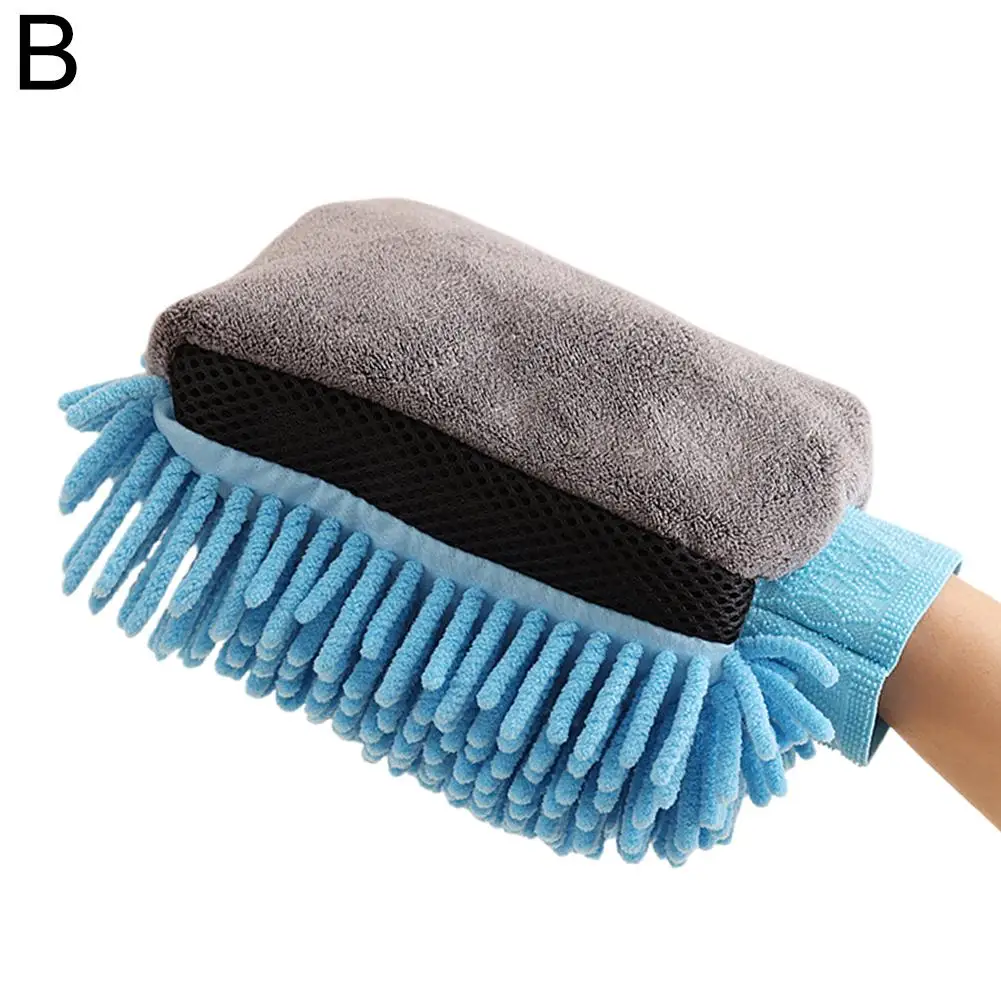 Перчатки для мойки автомобилей из микрофибры водонепроницаемая варежка синели