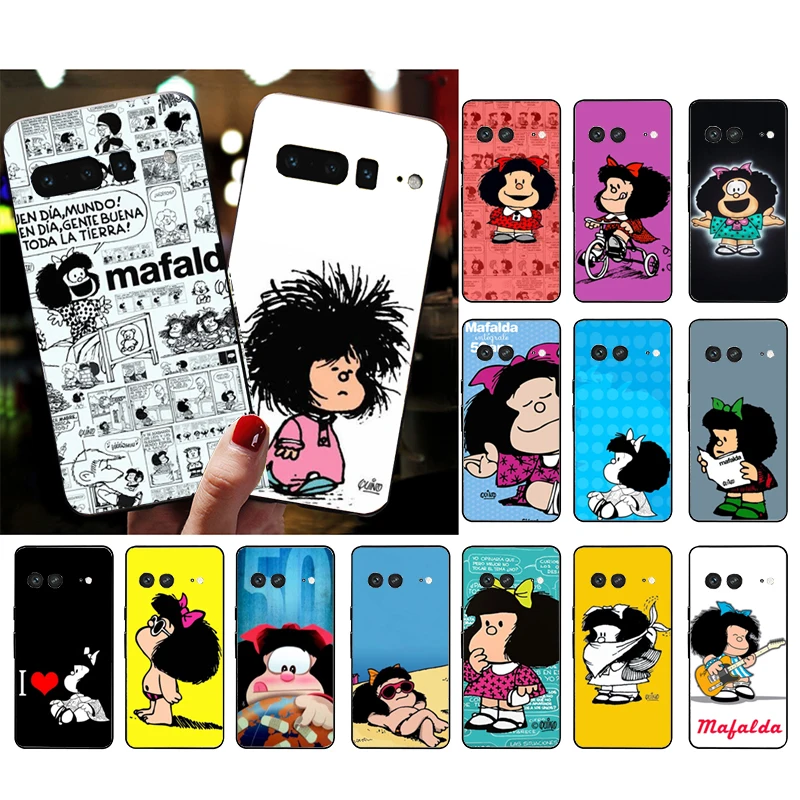 

Phone Case for Google Pixel 7 Pro 7 6A 6 Pro 5A 4A 3A Pixel 4 XL Pixel 5 6 4 3 XL 3A XL 2 XL Mafalda