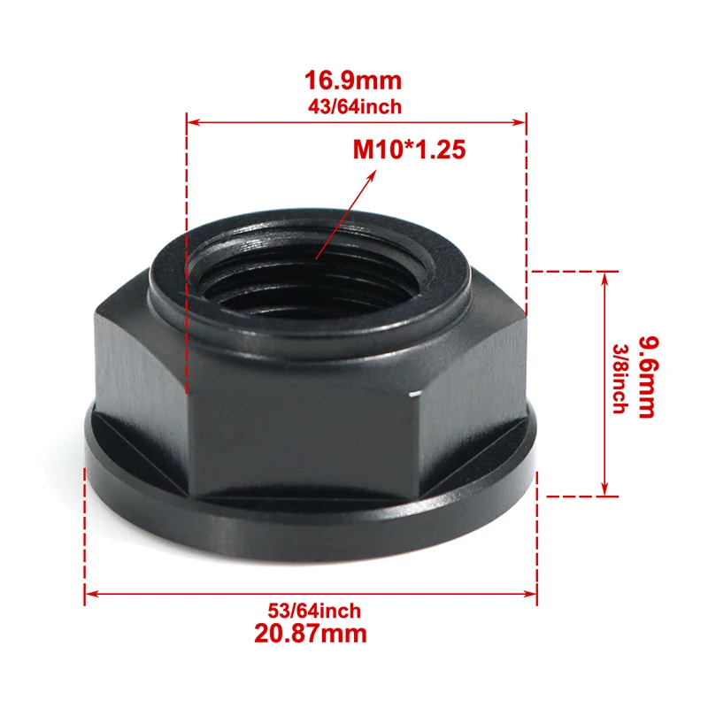 M10 * 1 25 гайки заднего звездочки с ЧПУ T6-7075 для Kawasaki GPZ1100 GPZ1300 GPZ400R GPZ900R ER-5 GTR1400 Concours 14