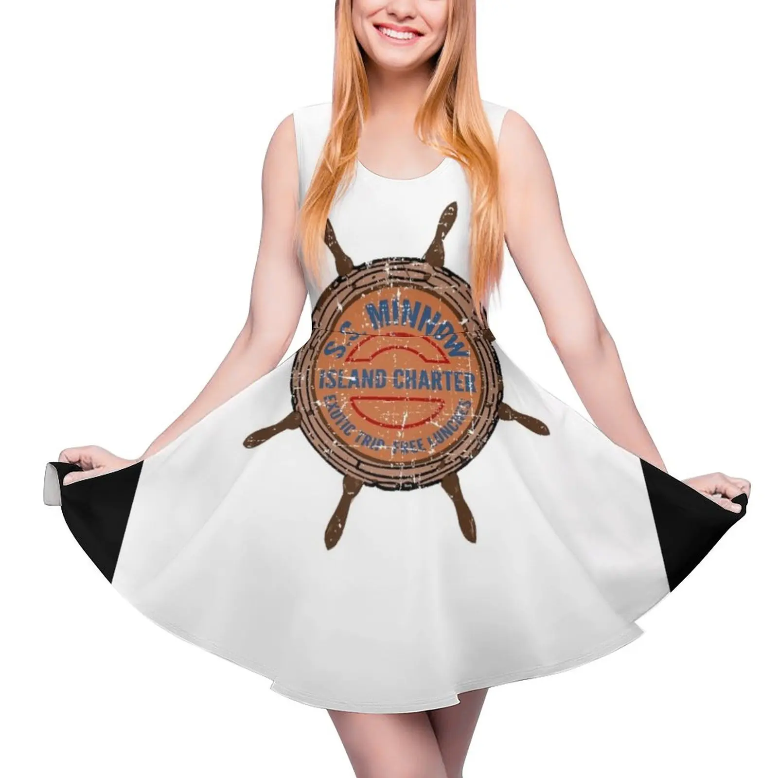 Элегантное платье без рукавов SS Minnow Tour-Gilligan s Island элегантное женское женская