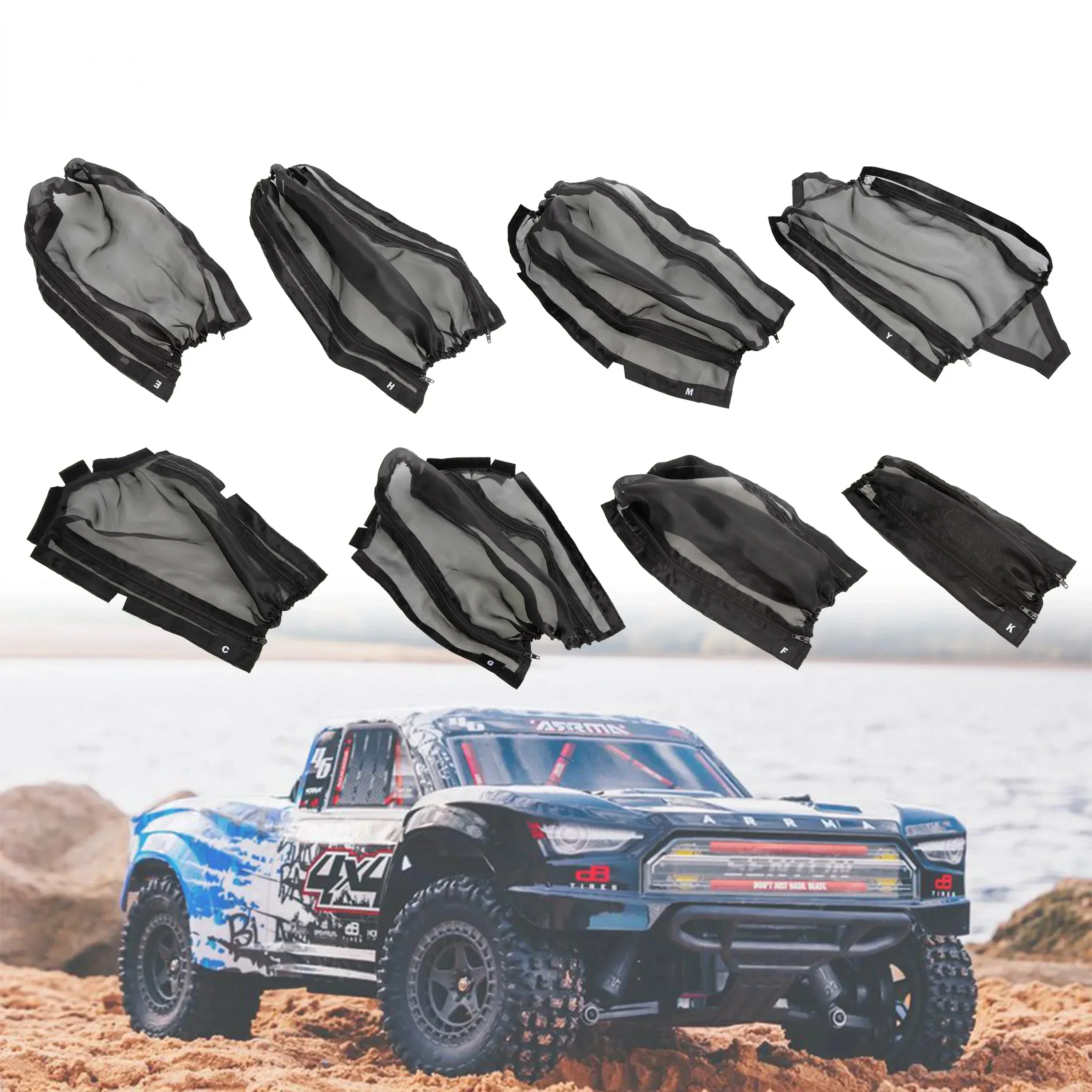 Пылезащитный чехол для шасси водонепроницаемый ARRMA SENTON KRATON 1/10 1/8 RC Monster Truck Desert