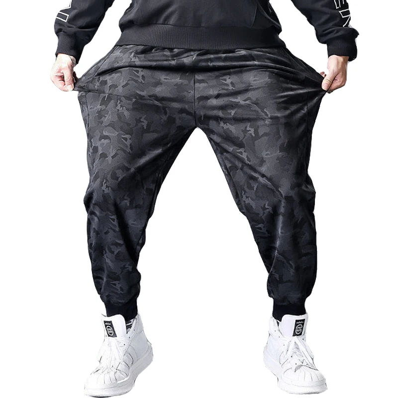 Мужские осенне-зимние замшевые камуфляжные спортивные брюки 2022 однотонные