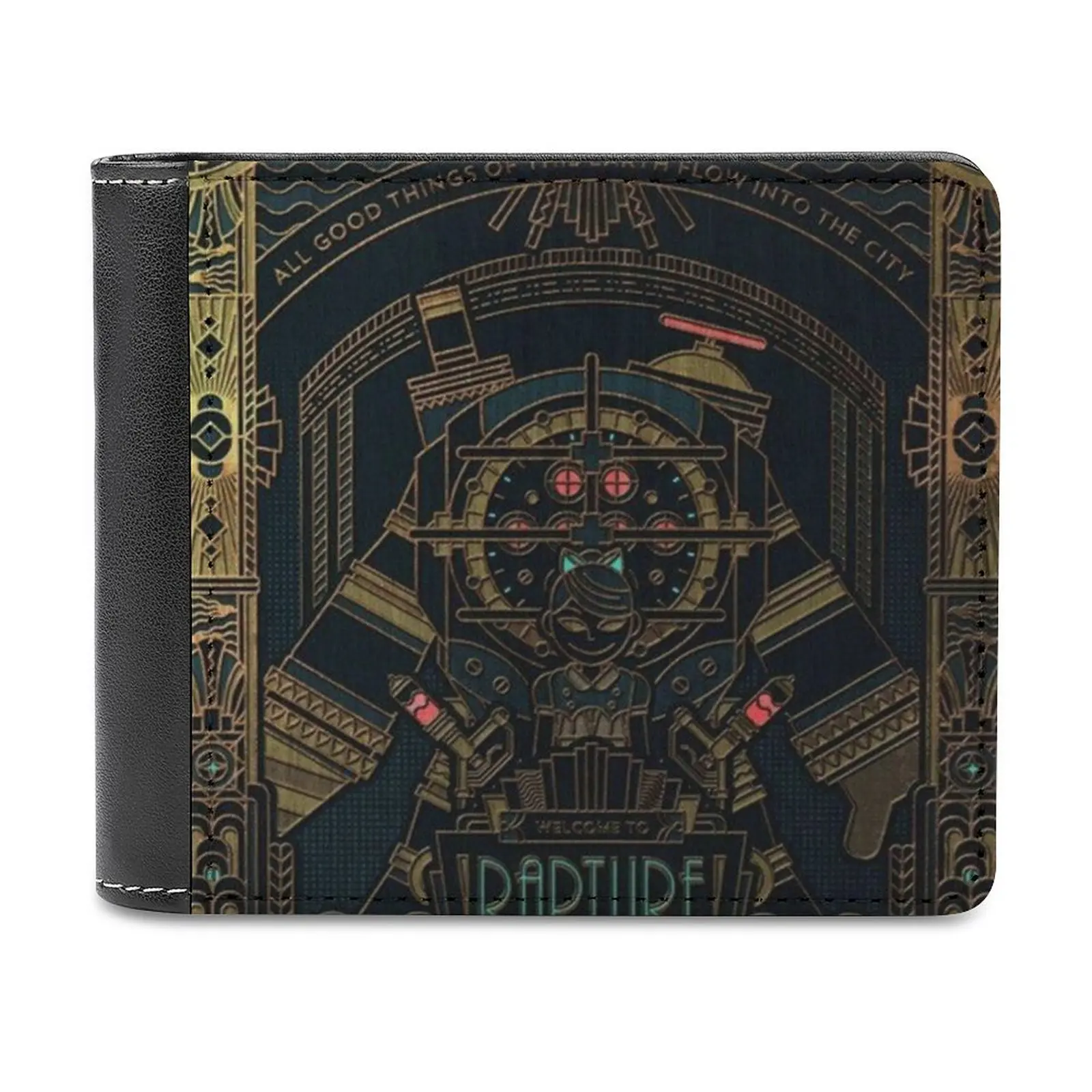 

Bioshock кожаные кошельки, мужской кошелек, держатели для кредитных карт, высококачественный кошелек Bioshock, коллекция