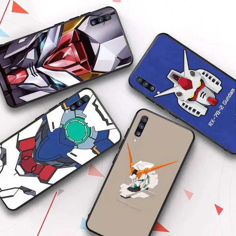 

FHNBLJ Anime Gundam Phone Case for Redmi 8 9 9A for Samsung J5 J6 Note9 for Huawei NOVA3E Mate20lite cover