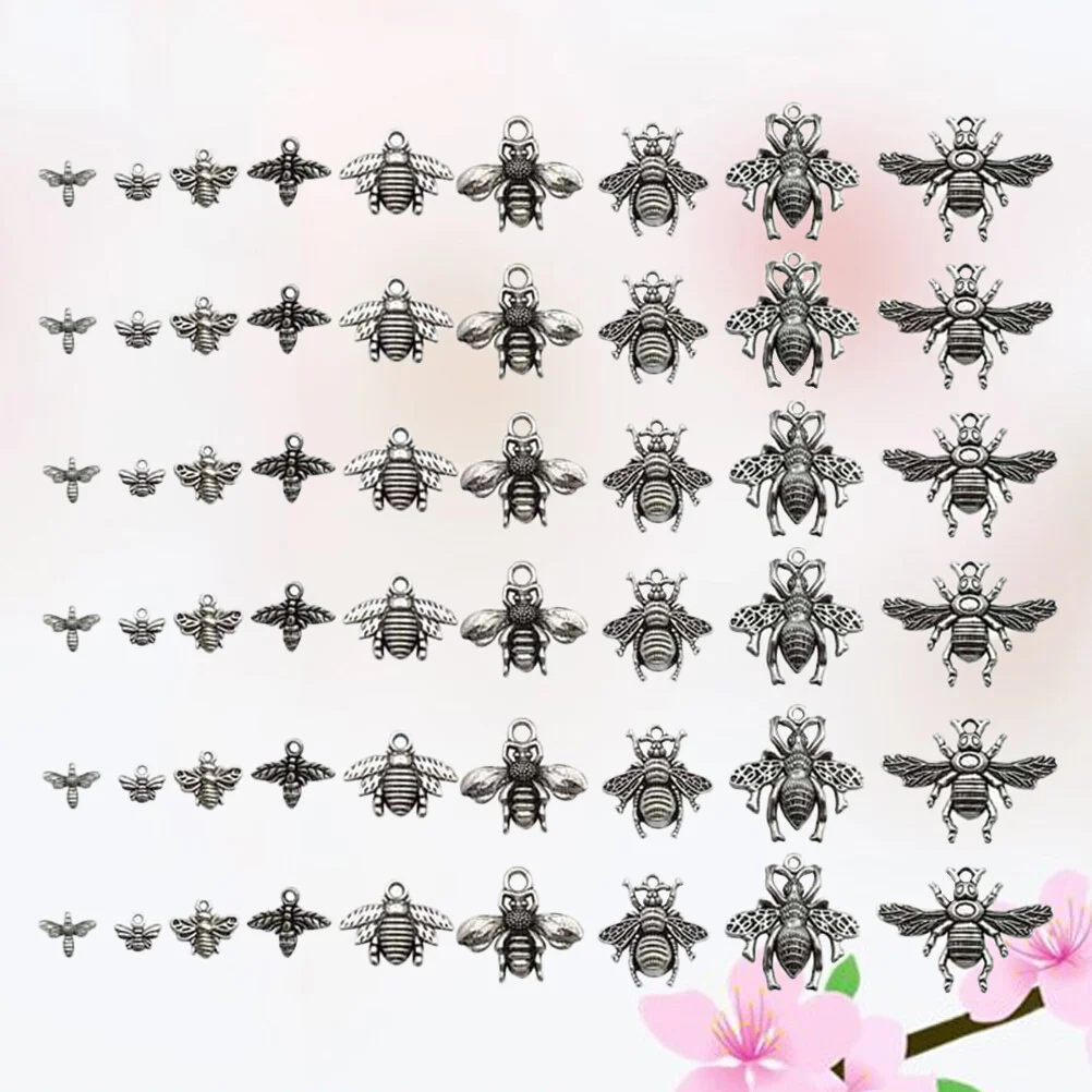 80 Pcs Alloy Pendant Charm Jewelry Making Pendants DIY Charms Kits Vintage Necklace Sets