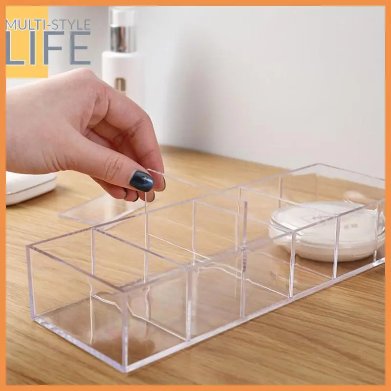 

Transparent Cosmetics Storage Cosmetics Storage Box Save Space Lipstick Skin Care Shelf Detachable Waterproof And Washable