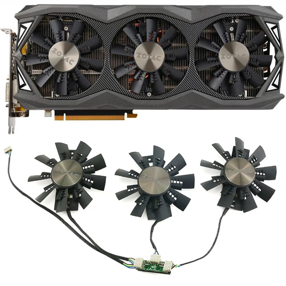 

NEW Original 87MM GA92S2U GTX 980Ti AMP GPU Fan，For ZOTAC GTX 980 Ti 6GB AMP! Extreme、ZT-90505-10P Graphics card cooling fan