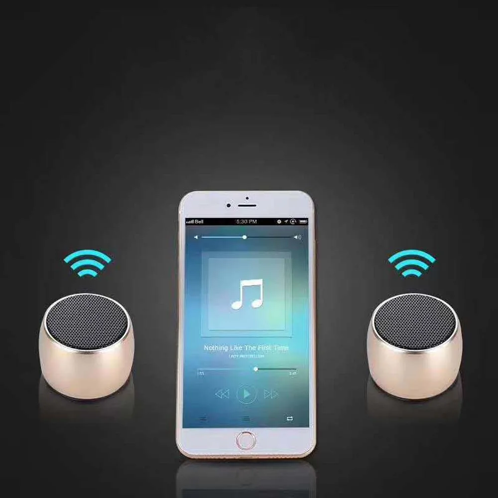 Металлическая мини беспроводная Bluetooth-колонка портативный музыкальный сабвуфер