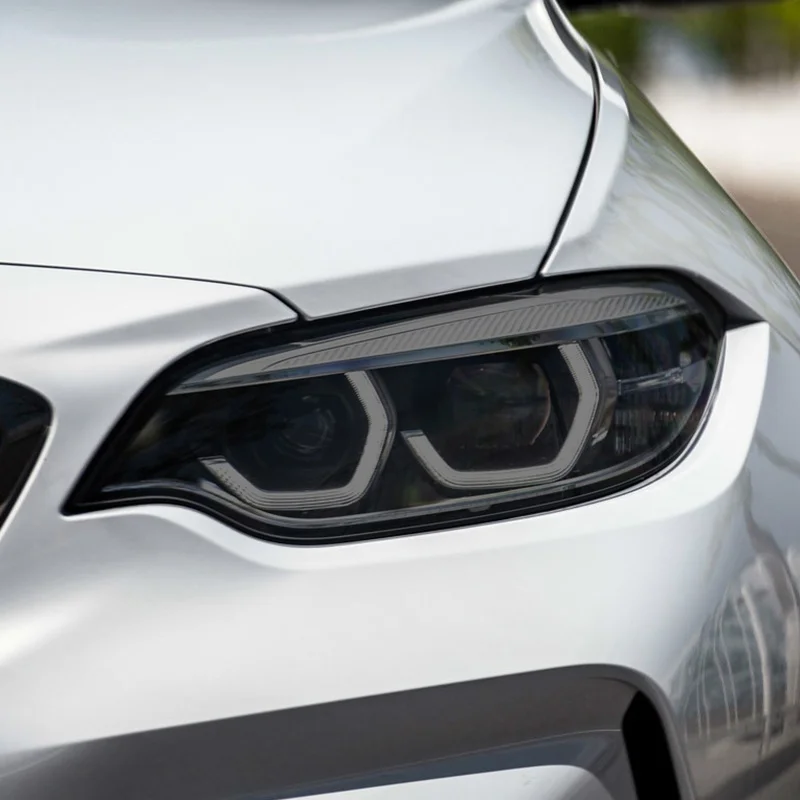 

For BMW M2 F87 Competition CS 2016-On Car Headlight Protective Film Headlamp Tint Taillight Transparent Smoked Black TPU Sticker