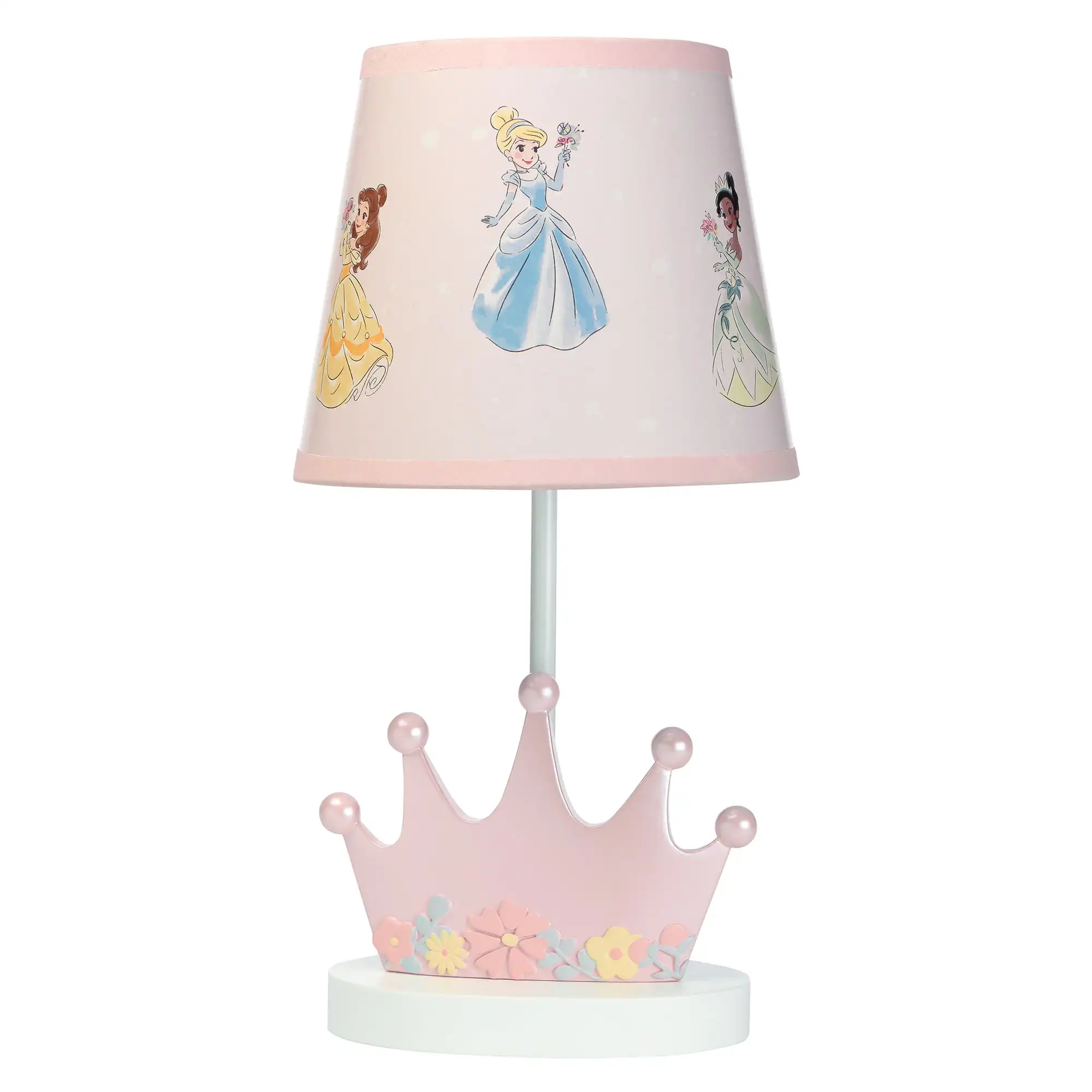 

Princesses Pink Crown Nursery Lamp with Shade & Bulb