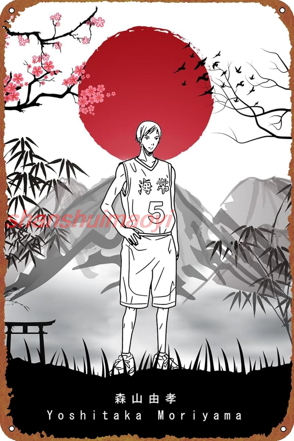 Куроко но Басуке аниме постер жестяная металлическая вывеска винтажная