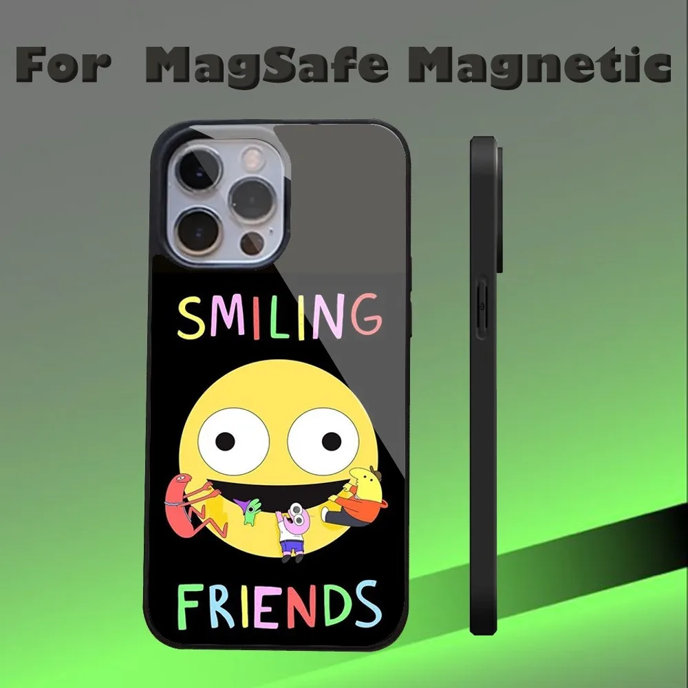 Чехол для телефона с улыбающимися друзьями IPhone 16 15 14 13 Pro Max 11 12 Mini Alex зеркальный