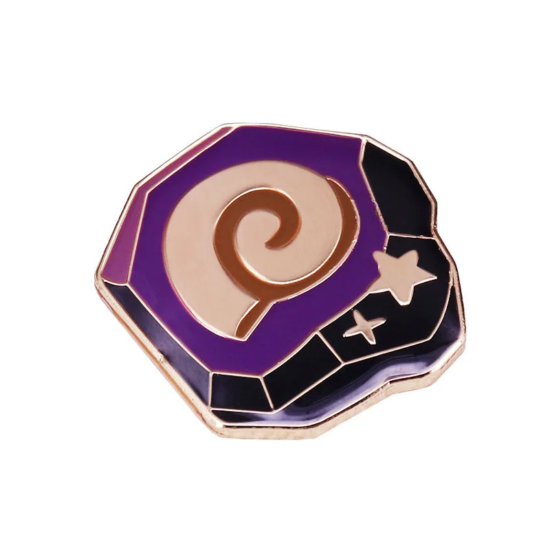 

New Game Fossil Ceystal Brooch Metal Badge Lapel Pin Jacket Jeans Fashion Jewelry Accessories Gift