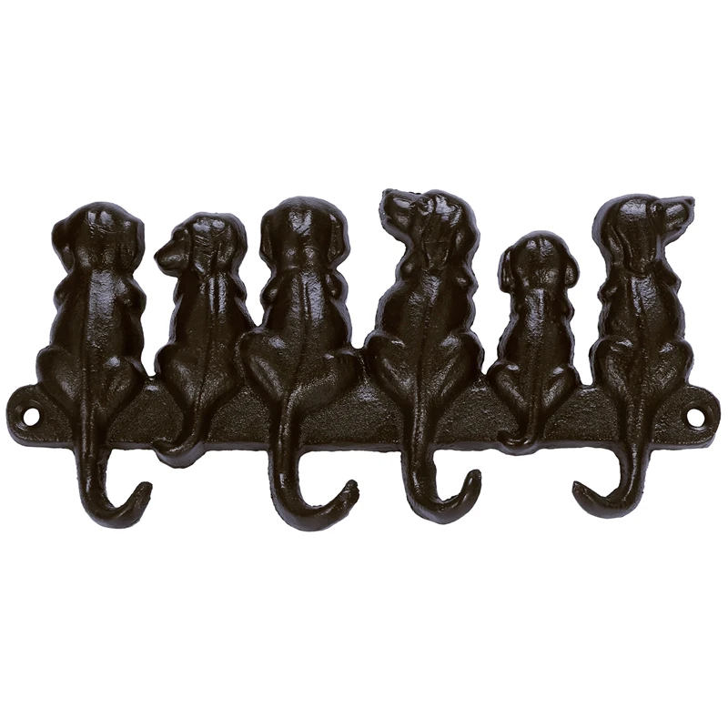 

Cast Iron Dog Door Key Hook Pastoral European Retro Wall Hanging Coat Creative Classical Room Decor