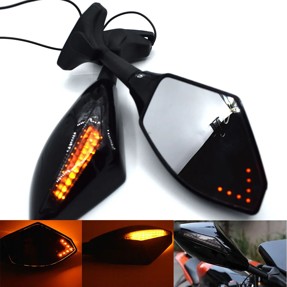 Rétroviseur de moto universel avec clignotant LED  pour Aprilia GPR125 RS 125 RSV4