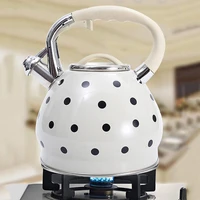 whistling stovetop tea kettles 3 5l flat bottomed stainless steel whistling kettle dot pattern whistle tea pot