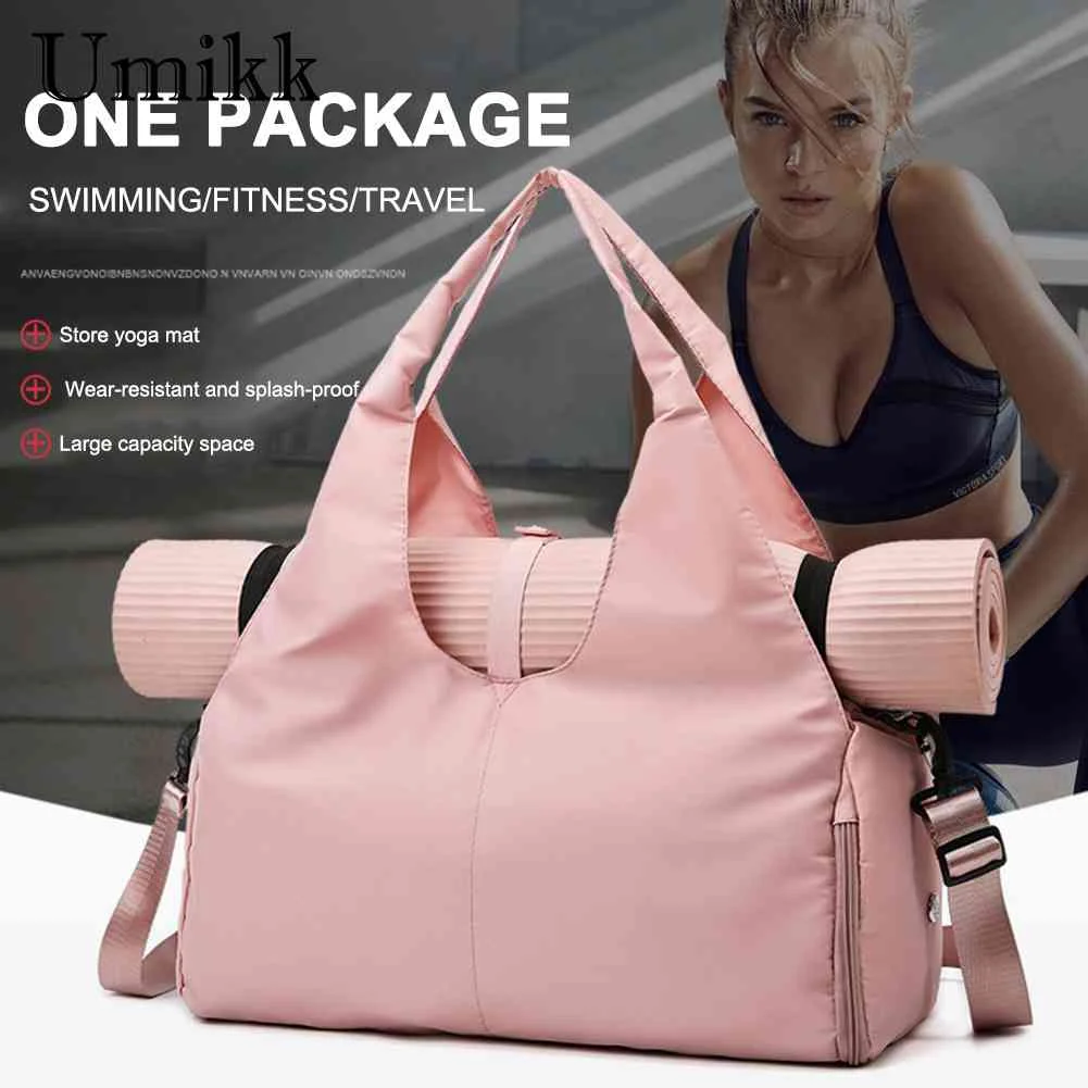 

Сумки для йоги, коврики для тренажерного зала, вместительные сумки для фитнеса для женщин и мужчин, водонепроницаемые спортивные дорожные сумки из ткани Оксфорд для тренировок и занятий спортом на открытом воздухе