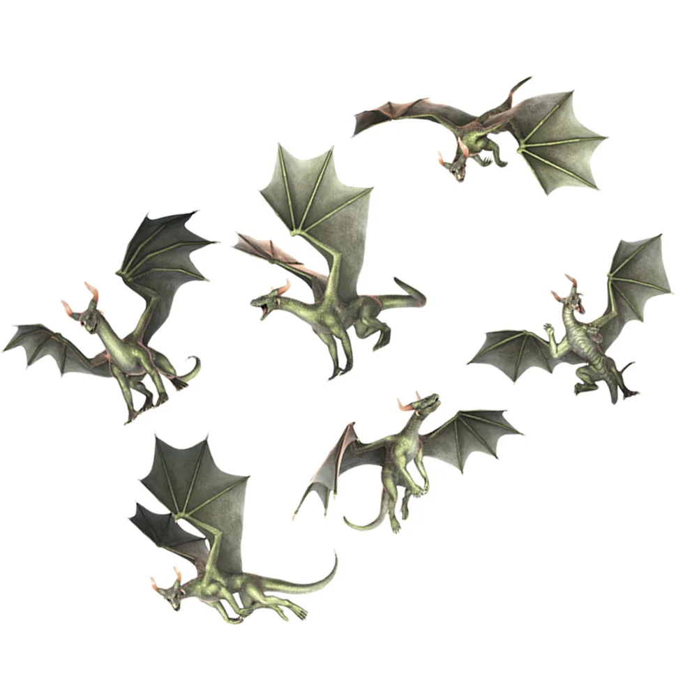 

6 Pcs Decoration Living Room Window Cling Household Home Static Sticker Cabinet Back Pet Release Film Self-adhesive