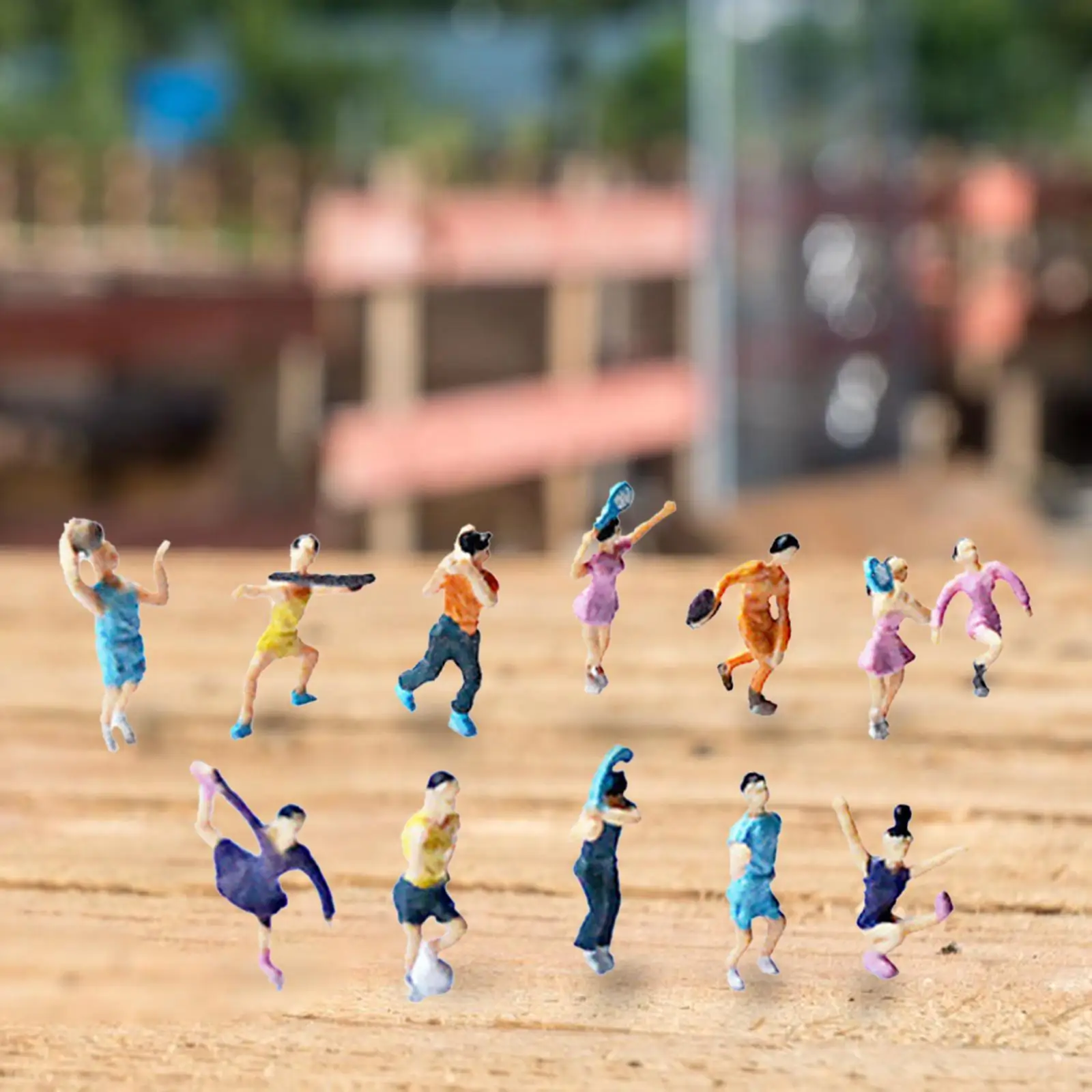 

Mini Figurines Player Figure Miniature Sport Player Figurines for DIY Projects Accessory Desktop Ornament Dollhouse Decor