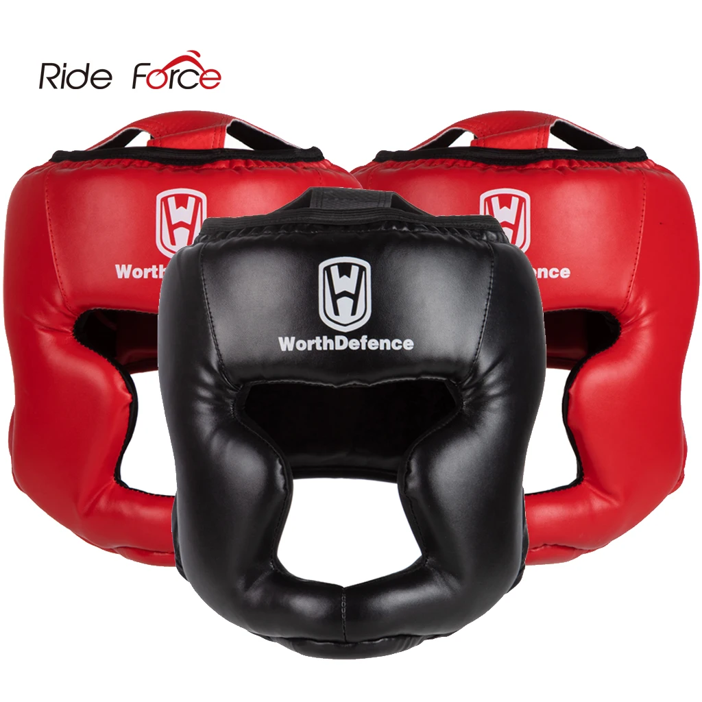 Casque de Boxe en Cuir PU pour Homme et Femme Convient pour Karaté  Muay Thai  Boxe  Free Fight