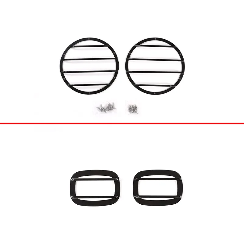 

For Toyota FJ Cruiser 2007-2021 Car Headlight Protection Net Cover Turn Signal Protection Net Cover Accessories Car Modification