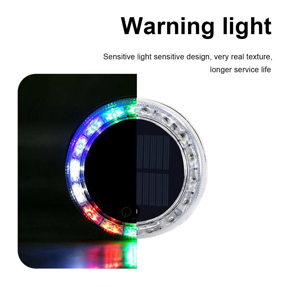 

Мигающий светодиодный фонарь на солнечной батарее для безопасности автомобиля, Водонепроницаемый аварийный фонарь для автомобиля, грузов...