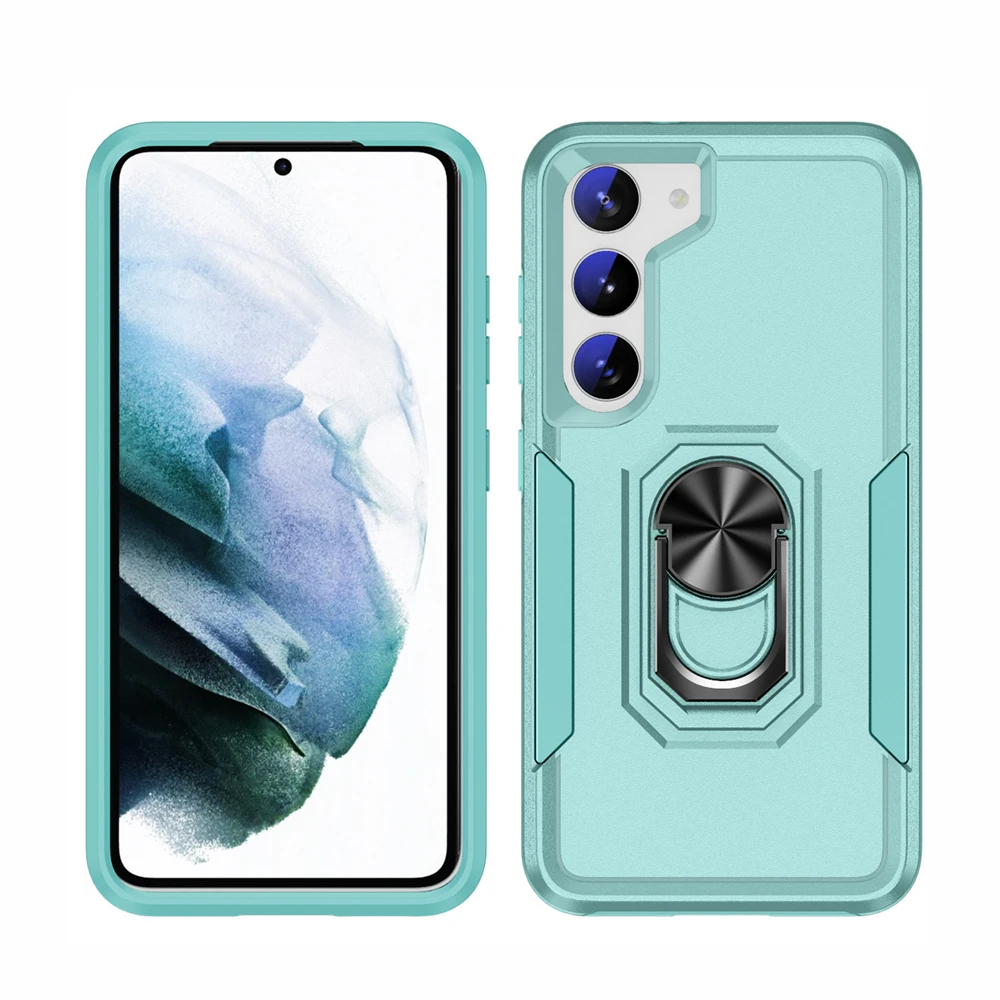 

Magnetic Hybrid Case for Samsung Galaxy S21 S20 FE S10 Plus S22 Ultra Heavy Duty Bumper Ring Holder Shockproof Armor Cover