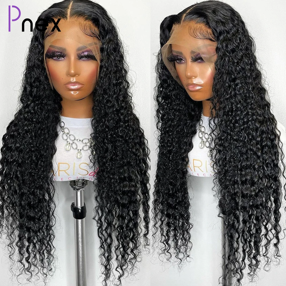 Curly Lace Front Human Hair Wigs For Women Pre Plcked Closure Wig Brazilian Remy 13x4 Transparent Lace Frontal Human Hair Wigs