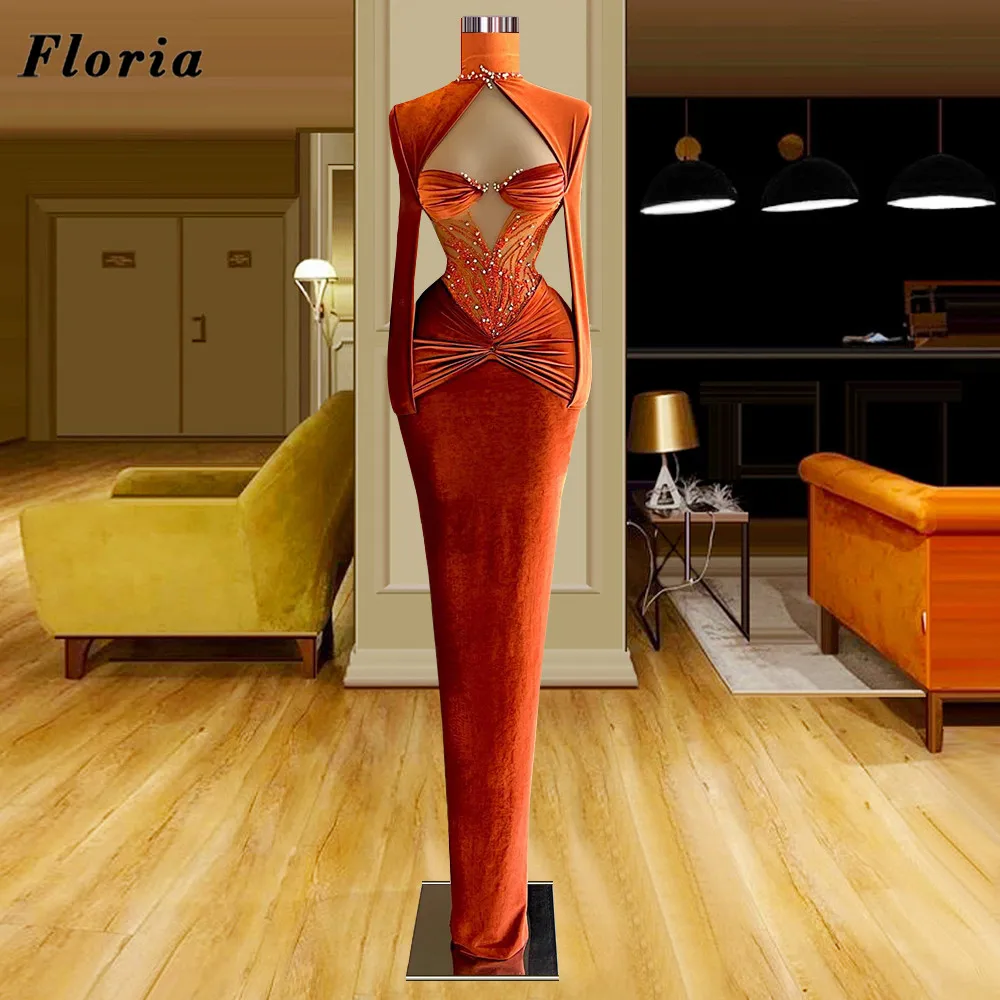 

Женское вечернее платье с длинным рукавом Floria Couture