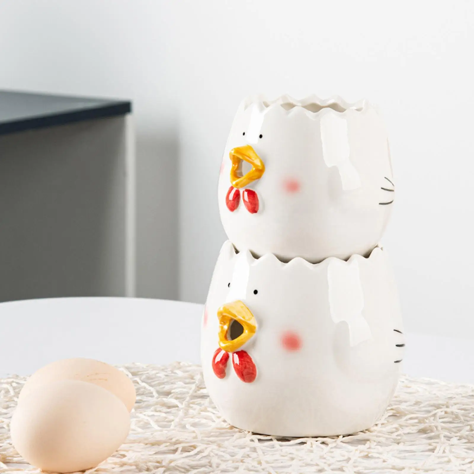 

Сепаратор яичного желтка и белка, практичный мультяшный керамический фильтр для яиц, Аксессуары для выпечки, домашние кухонные инструменты, аксессуары