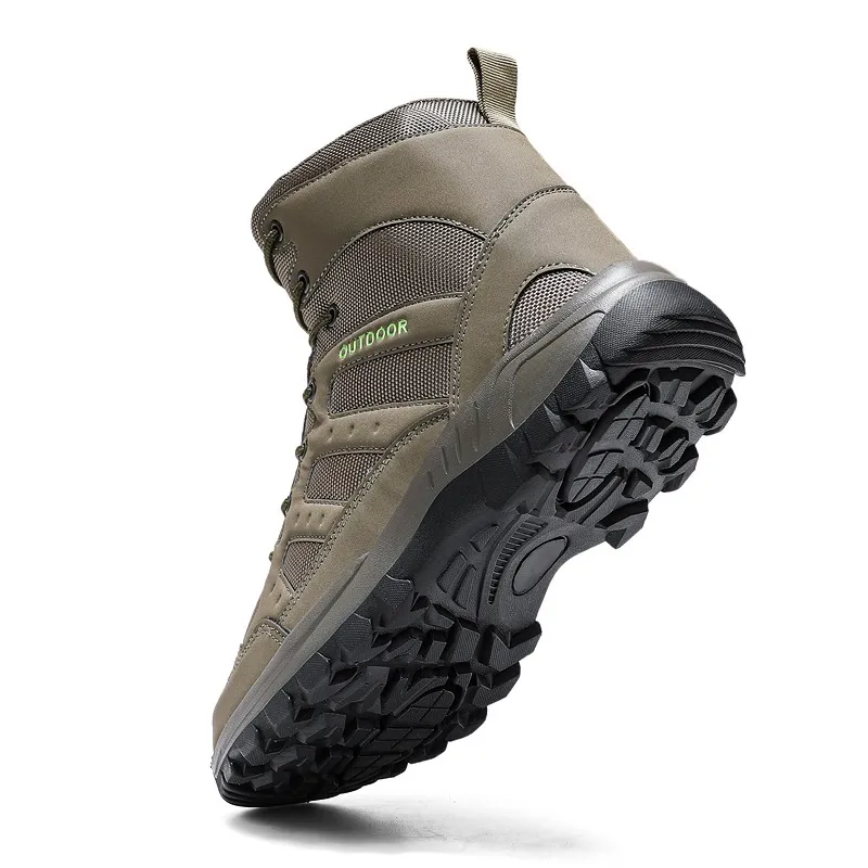 Men's Tactical Boots Military Boots Men's Military Desert Waterproof Ankle Men's Outdoor Boots Job Security Shoes Hiking Shoes