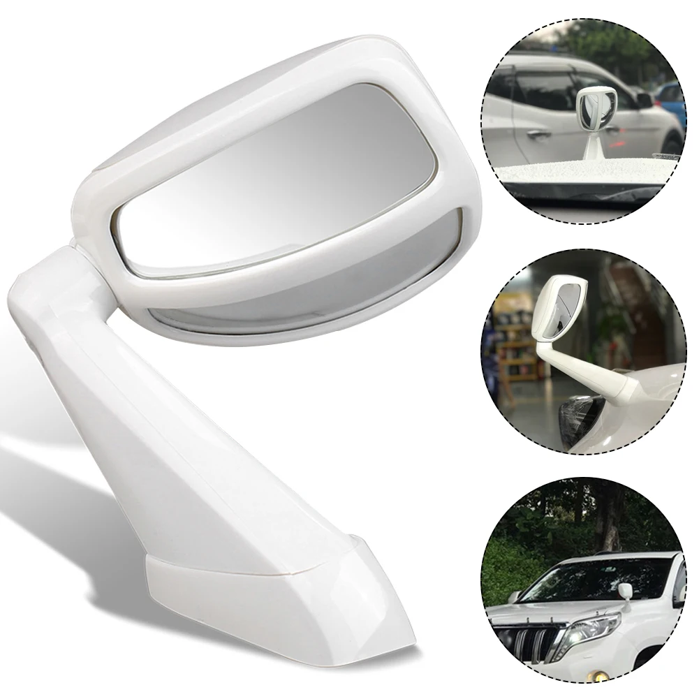 

Car Hood Rear View Blind Spot Mirror Adjustable Wide Angle Rearview Mirrors Auto Hood Head Cover Sand Plate Side Mirror