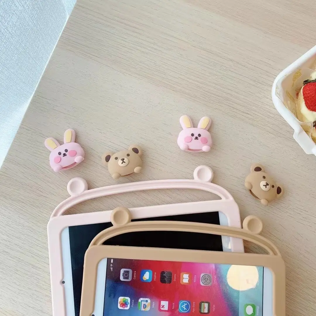 

Детский силиконовый чехол с подставкой, мультяшный чехол для IPad 7th 8th 10,2 6th 9,7 2018 2017 Pro 10,5 11 Air 1 2 3 4, чехол для планшета