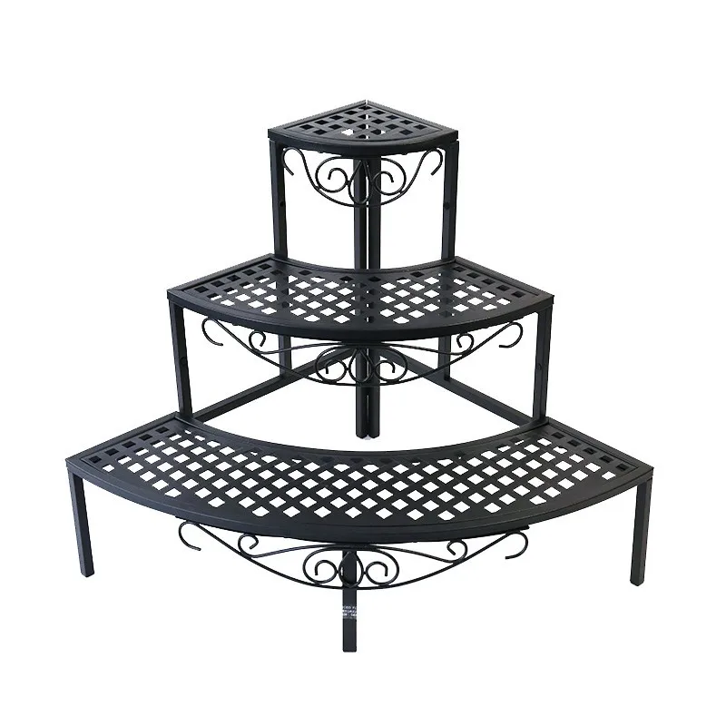 

Nordic indoor household balcony decoration flower rack multi-layer shelving iron art living room green flower pot