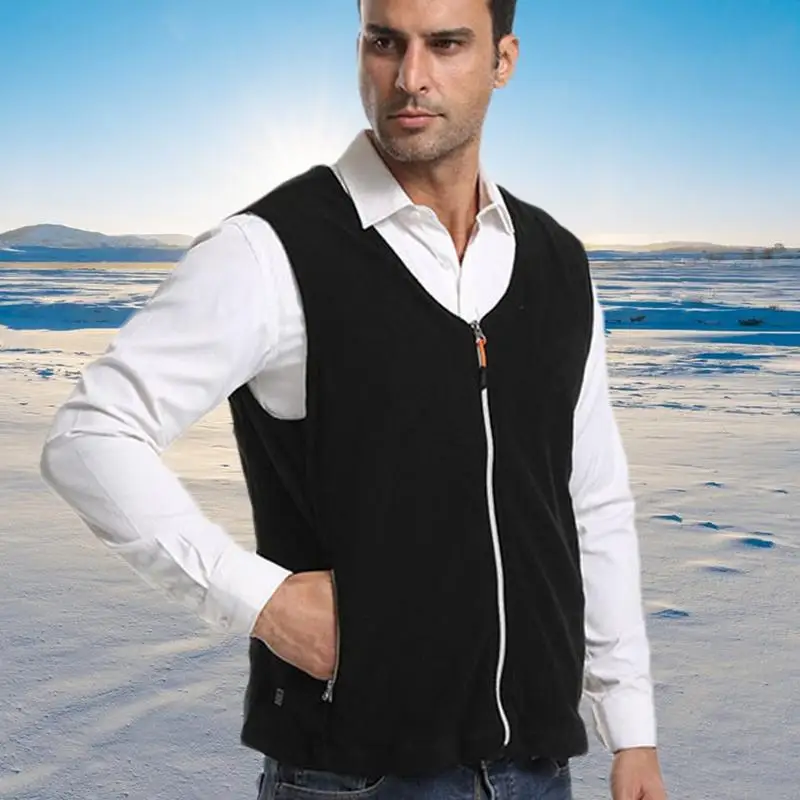 Мужские флисовые куртки с подогревом 5 теплая куртка жилет умный легкая уличная